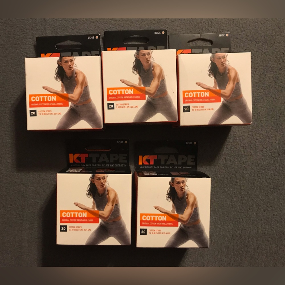 NEW Bundle of 5 Packages of KT Tape (Original Cotton)